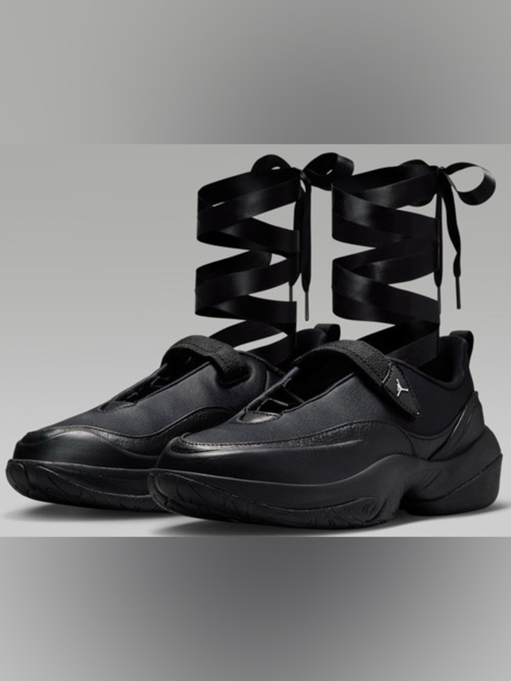 Nike Jordan Women's Black Summit Lace-Up Sneakers with Ankle Wrap